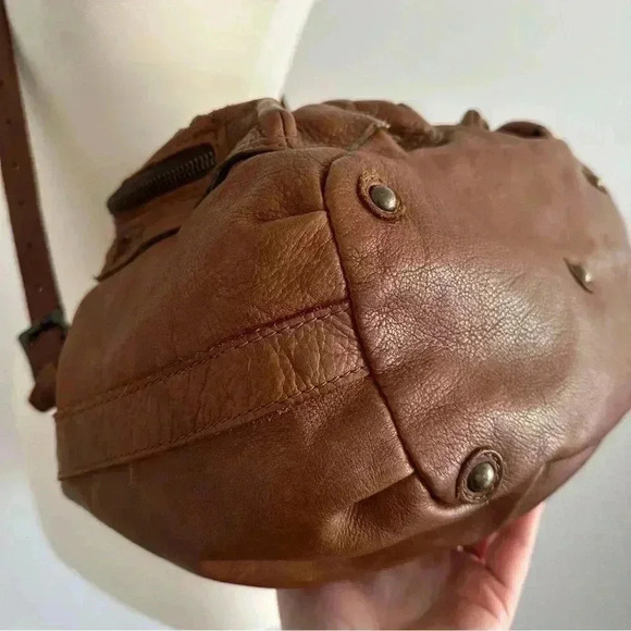 Frye Large Leather Drawstring Bag - Picture 9 of 16